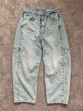 Rag & Bone chase high rise barrel leg jeans